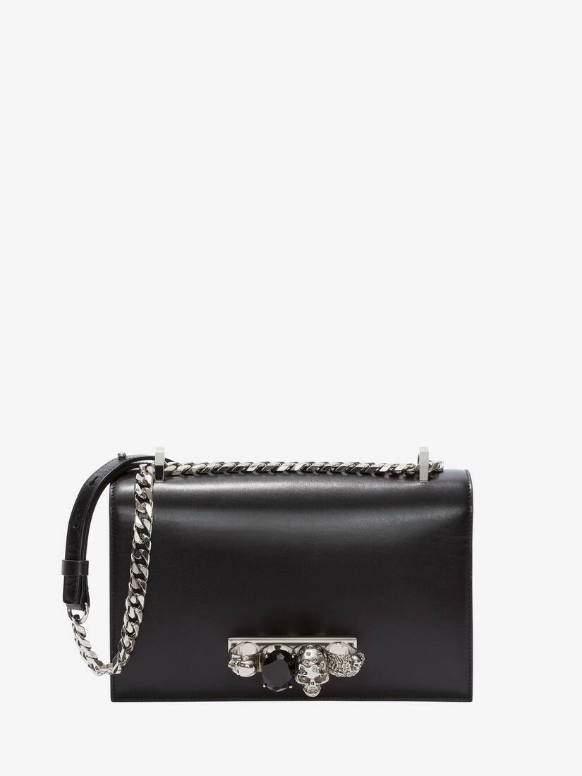 Bolsas De Hombro Alexander McQueen Jewelled Satchel Mujer - Negros - Mexico 016-ELXGZC